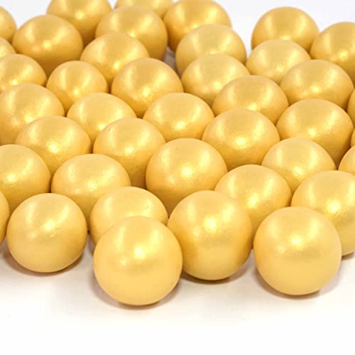 Streusel Glück Crispy Schokokugeln XXL GOLD 130g - Streusel perfekt für Geburtstag Plätzchen Torte Kuchen Cupcakes Muffins Cakepops von STREUSEL GLÜCK wir streuseln Liebe