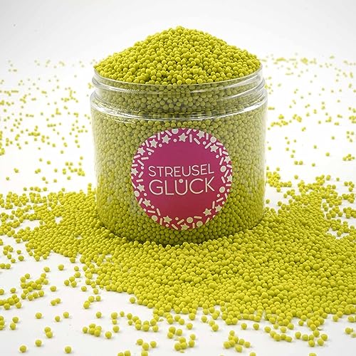 Streusel Glück Streusel Just Pure hellgrün 180g Nonpareilles Zuckerperlen Zuckestreusel Kindergeburtstag Weihnachten Tortendeko Cupcakes Muffins Christmas Kuchenstreusel Plätzchen Torte von STREUSEL GLÜCK wir streuseln Liebe