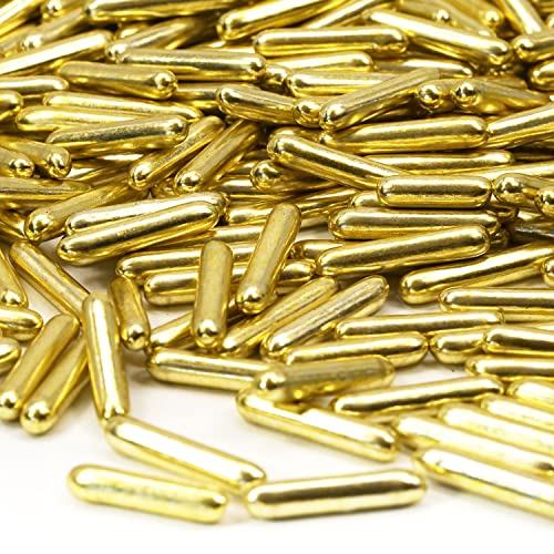 Streusel Glück Zaubersticks Macaroni gold metallic 90g - goldene Zuckerstreusel Rods Zuckerdekor Sprinkles Tortendeko Deko für Cupcakes Muffins Torte Kuchen Geburtstag Hochzeit Weihnachten Party Streusel Glück Zaubersticks Macaroni gold metallic 90g - goldene Zuckerstreusel Rods Zuckerdekor Sprinkles Tortendeko Deko für Cupcakes Muffins Torte Kuchen Geburtstag Hochzeit Weihnachten Party von STREUSEL GLÜCK wir streuseln Liebe