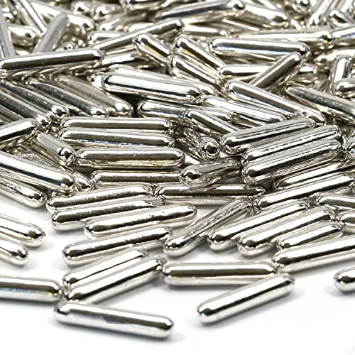 Streusel Glück Zaubersticks Macaroni silber metallic 90g - silberne Zuckerstreusel Rods Zuckerdekor Sprinkles Tortendeko Deko für Cupcakes Muffins Torte Kuchen Geburtstag Hochzeit Weihnachten Party Streusel Glück Zaubersticks Macaroni silber metallic 90g - silberne Zuckerstreusel Rods Zuckerdekor Sprinkles Tortendeko Deko für Cupcakes Muffins Torte Kuchen Geburtstag Hochzeit Weihnachten Party von STREUSEL GLÜCK wir streuseln Liebe