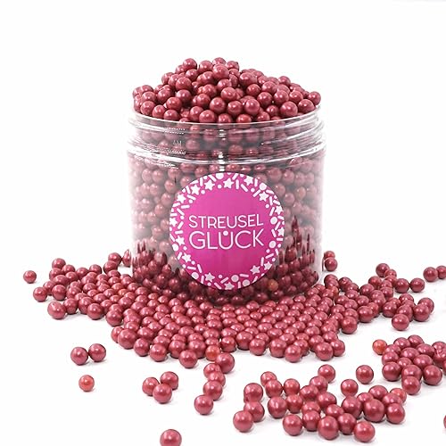 Streusel Pure Love bordeaux dunkelrot 180g Zuckerperlen - STREUSEL GLÜCK - Zuckerstreusel Kindergeburtstag Weihnachten Tortendeko Cupcakes Muffins Christmas Kuchenstreusel Plätzchen Torte Streusel Pure Love bordeaux dunkelrot 180g Zuckerperlen - STREUSEL GLÜCK - Zuckerstreusel Kindergeburtstag Weihnachten Tortendeko Cupcakes Muffins Christmas Kuchenstreusel Plätzchen Torte von STREUSEL GLÜCK wir streuseln Liebe
