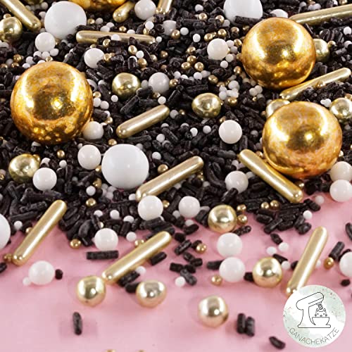 Streusel Weihnachten Goldene Nacht schwarz weiss gold 180g | STREUSEL GLÜCK | schwarze goldene Weihnachtsstreusel Zuckerstreusel Sprinkles Christmas Tortendeko Plätzchen verzieren Kuchenstreusel Streusel Weihnachten Goldene Nacht schwarz weiss gold 180g | STREUSEL GLÜCK | schwarze goldene Weihnachtsstreusel Zuckerstreusel Sprinkles Christmas Tortendeko Plätzchen verzieren Kuchenstreusel von STREUSEL GLÜCK wir streuseln Liebe