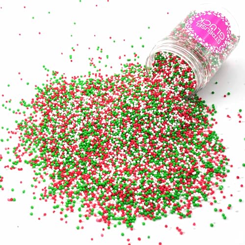 Streusel Weihnachten Just Pure Santa 90g weiss rosa rot grün | STREUSEL GLÜCK | Weihnachtsstreusel Zuckerstreusel Sprinkles Christmas Tortendeko Plätzchen verzieren Kuchenstreusel von STREUSEL GLÜCK wir streuseln Liebe