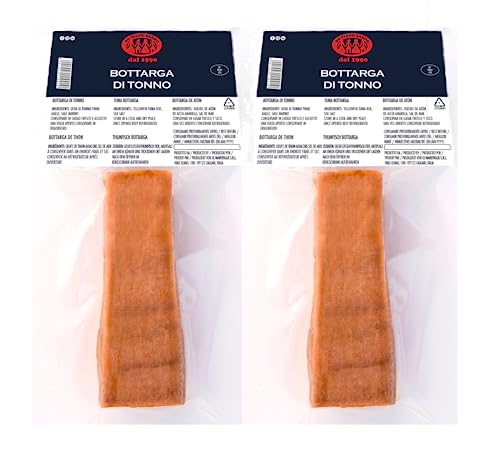 Gelbflossen-Thunfisch Bottarga Su Tianu Sardu 250g GARANTIERT - 2 Packungen mit 100/150g - Handgefertigt in Sardinien, Italien - Kaviar des Mittelmeers - Sardische Handwerksproduktion von SU TIANU SARDU