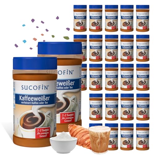 SUCOFIN Kaffeeweißer 24 x 400g leicht löslich, ideal für Kaffee/Tea, lange haltbar, perfekte für Gastro, Café, Büro, Bäckerei - 24er Vorteilspack für cremiges Genuss SUCOFIN Kaffeeweißer 24 x 400g leicht löslich, ideal für Kaffee/Tea, lange haltbar, perfekte für Gastro, Café, Büro, Bäckerei - 24er Vorteilspack für cremiges Genuss von SUCOFIN