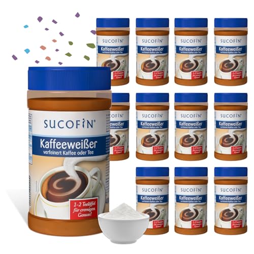 SUCOFIN Kaffeeweißer 12 x 400g leicht löslich, ideal für Kaffee/Tea, lange haltbar, perfekte für Gastro, Café, Büro, Bäckerei - 12er Vorteilspack für cremiges Genuss SUCOFIN Kaffeeweißer 12 x 400g leicht löslich, ideal für Kaffee/Tea, lange haltbar, perfekte für Gastro, Café, Büro, Bäckerei - 12er Vorteilspack für cremiges Genuss von SUCOFIN