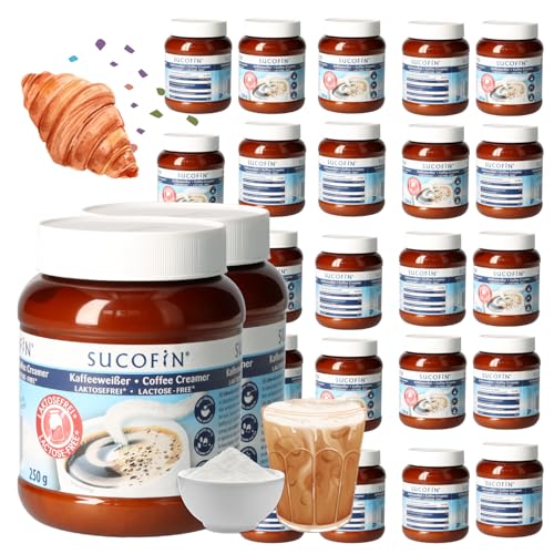 SUCOFIN Kaffeeweißer Laktosefrei 24 x 250g löslich, ideal für Kaffee/Tea, lange haltbar, perfekte für Gastro, Café, Büro, Bäckerei - 24er Vorteilspack für cremiges Genuss SUCOFIN Kaffeeweißer Laktosefrei 24 x 250g löslich, ideal für Kaffee/Tea, lange haltbar, perfekte für Gastro, Café, Büro, Bäckerei - 24er Vorteilspack für cremiges Genuss von SUCOFIN