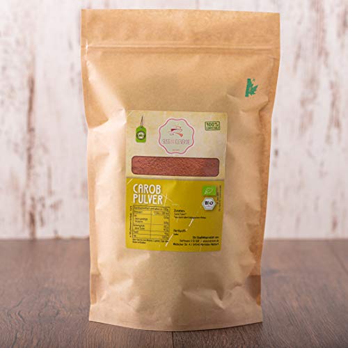 süssundclever.de® Bio Carobpulver | 1,0 kg | Premium Qualität | 100% reines Naturprodukt | plastikfrei und ökologisch-nachhaltig abgepackt von SÜSSUNDCLEVER.DE est 2016