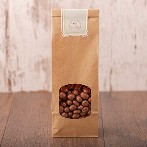 süssundclever.de® Bio Erdnüsse in Vollmilchschokolade | Schokonüsse | 1,0 kg | Premium Qualität | plastikfrei abgepackt in einer Bio-Verpackung von SÜSSUNDCLEVER.DE est 2016
