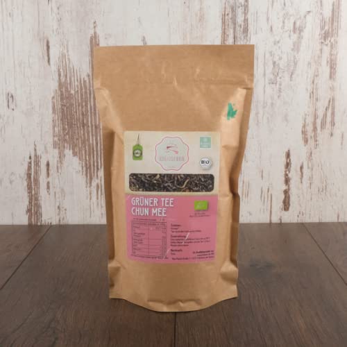 süssundclever.de® Bio Grüner Tee "Chun Mee" | lose | 250g | plastikfrei und ökologisch-nachhaltig abgepackt von SÜSSUNDCLEVER.DE est 2016