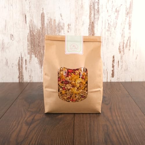 süssundclever.de® Bio Hafer-Dattel Crunchy | 1,0 kg | Beeren-Kirsche | nur mit Dattelsüße gesüßt | ohne Zuckerzusatz | ökologisch-nachhaltig abgepackt von SÜSSUNDCLEVER.DE est 2016