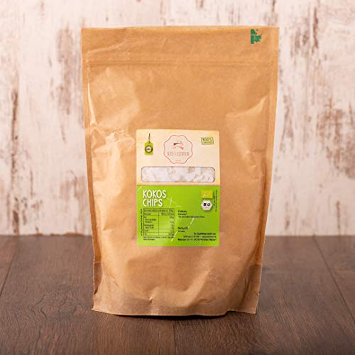 süssundclever.de® | Bio Kokoschips | 1,0 kg (2 x 500 g) | Kokosflocken | Rohkost | ungeröstet | plastikfrei und ökologisch-nachhaltig abgepackt von SÜSSUNDCLEVER.DE est 2016