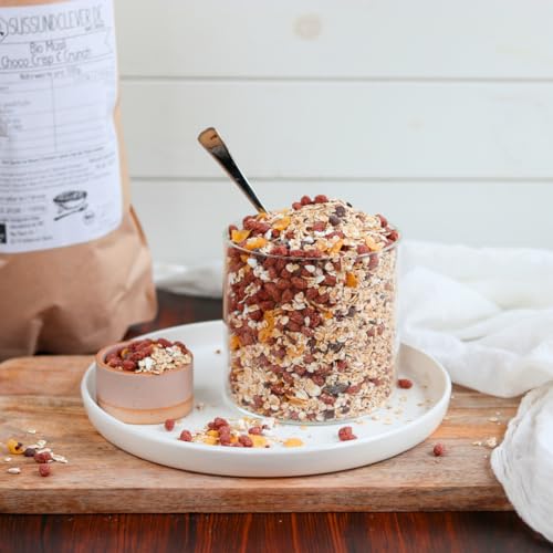 süssundclever.de® Bio Müsli Choco Crisp & Crunch | 1,0 kg | mit Kakaonibs, Schokochips & Buchweizen | ökologisch-nachhaltig abgepackt von SÜSSUNDCLEVER.DE est 2016