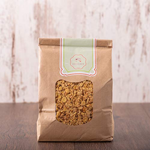 süssundclever.de® Bio Sojaflocken | Protein-Flakes | 5 kg (5 x 1000 g) | plastikfrei und ökologisch-nachhaltig abgepackt von SÜSSUNDCLEVER.DE est 2016