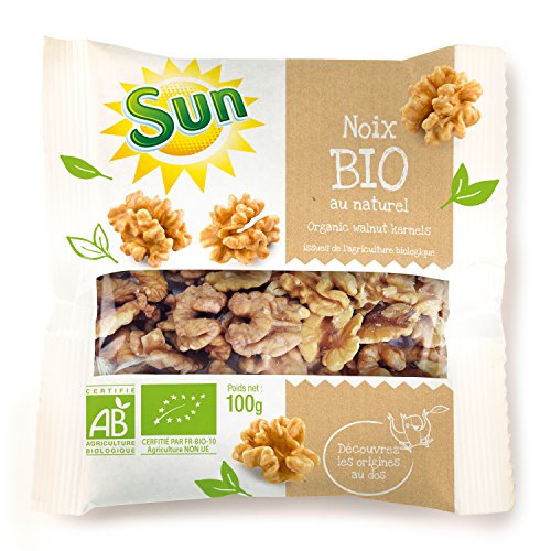 SUN Organic Walnut Halves, 8er Pack (8 x 100 g) von SUN