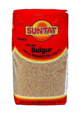 SUNTAT Bulgur-Weizengrütze fein,dunkel , 2er Pack (2 x 1 kg Packung) von SUNTAT