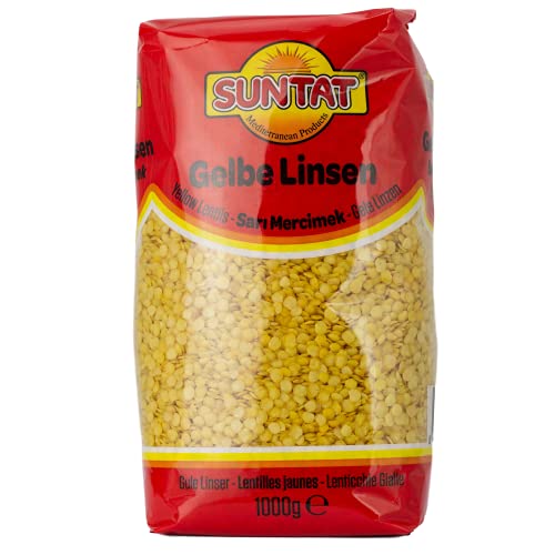 SUNTAT Gelbe Linsen , 1er Pack (1 x 1 kg Packung) von SUNTAT