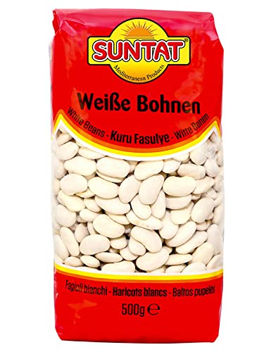 SUNTAT Weisse Bohnen, 2er Pack (2 x 500 g Packung) von SUNTAT