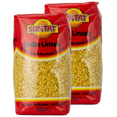 Suntat - Orientalische Gelbe Linsen aus der Türkei im 2er Set á 1 kg von SUNTAT