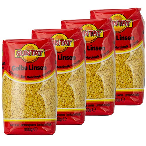 Suntat - Orientalische Gelbe Linsen aus der Türkei im 4er Set á 1 kg Suntat - Orientalische Gelbe Linsen aus der Türkei im 4er Set á 1 kg von SUNTAT