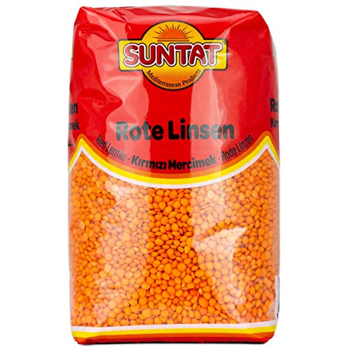 Suntat - Orientalische Rote Linsen aus der Türkei in 1 kg Packung von SUNTAT