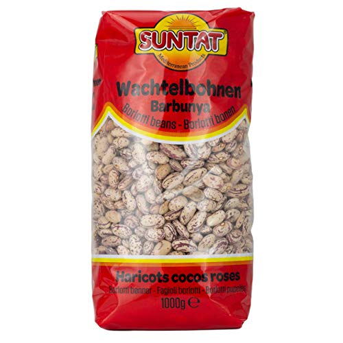 Suntat - Wachtelbohnen oder Pintobohnen (getrocknet) in 1 kg Packung von SUNTAT