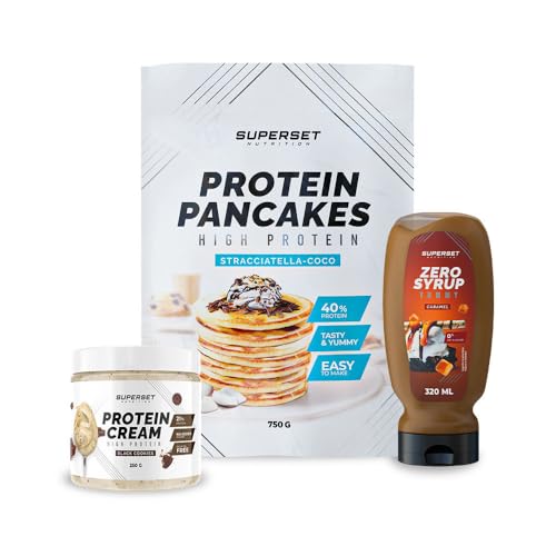 Superset Nutrition - Pack Petitday - Pancakes - Protein Cream Black Cookies + Zero Syrup Karamell Superset Nutrition - Pack Petitday - Pancakes - Protein Cream Black Cookies + Zero Syrup Karamell von SUPERSET NUTRITION