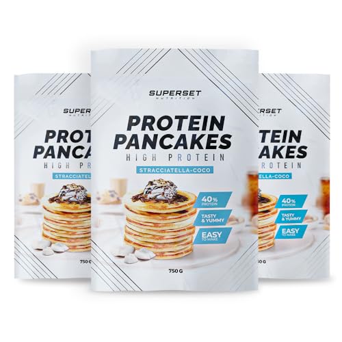Superset Nutrition - Pancakes Proteine Stracciatella-kokosnuss (3x750g) von SUPERSET NUTRITION
