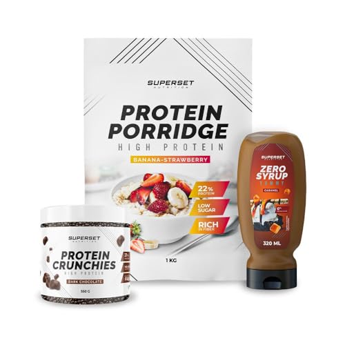 Superset Nutrition - Porridge - Protein Crunchies Dark Chocolate + Zero Syrup Caramel Petitday Pack Superset Nutrition - Porridge - Protein Crunchies Dark Chocolate + Zero Syrup Caramel Petitday Pack von SUPERSET NUTRITION