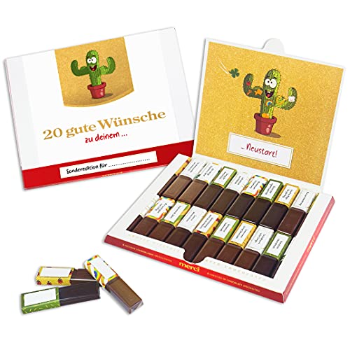 SURPRISA Aufkleberset für Merci-Schokolade: Das persönliche Dankeschön für den Neustart - Job, Reise, Umzug, Gründung, Auswanderung - kreatives Geschenk SURPRISA Aufkleberset für Merci-Schokolade: Das persönliche Dankeschön für den Neustart - Job, Reise, Umzug, Gründung, Auswanderung - kreatives Geschenk von SURPRISA