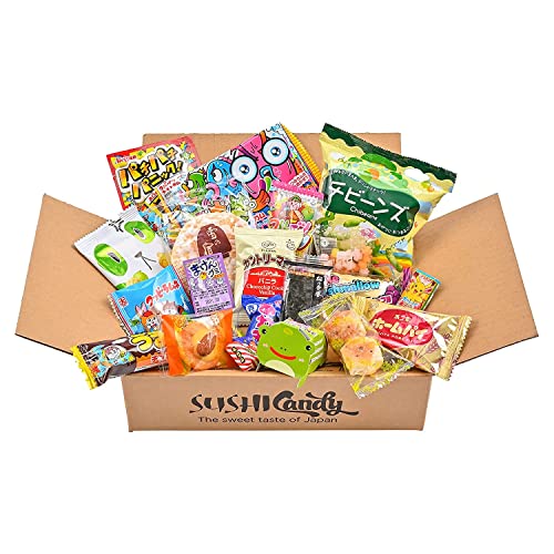 Japanische Süßigkeiten-Box Geschenkset Dagashi japanische Süßigkeiten und Snack-Lebensmittel, 20 Stück Japanische Süßigkeiten-Box Geschenkset Dagashi japanische Süßigkeiten und Snack-Lebensmittel, 20 Stück von SUSHICANDY The Sweet taste of Japan