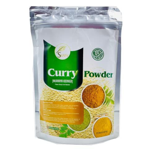 SVATV Curry-Pulver | Murraya Koenigii | Curry-Würzpulver | Indisches Curry-Pulver | Spezieller Geschmack, Hochwertige Kräuter – Größe – 227g von SVATV