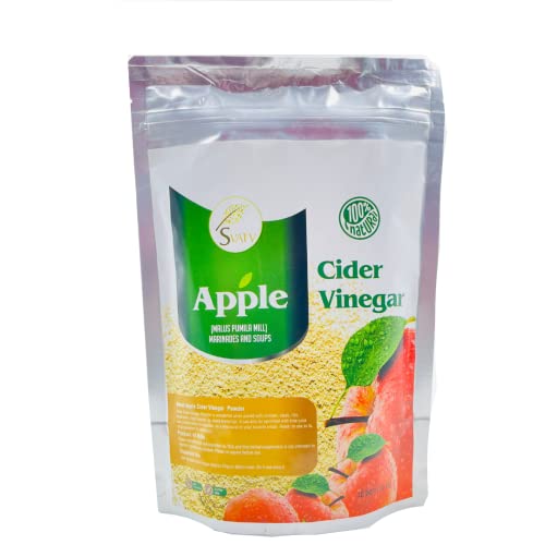SVATV Natürliches Apfelessigpulver | Apple Cider Vinegar Powder | Malus Pumila Mühle | 75 Portionen | Spray Getrocknet | Geschmack Für Suppen, Salate, Eintöpfe | 227g von SVATV