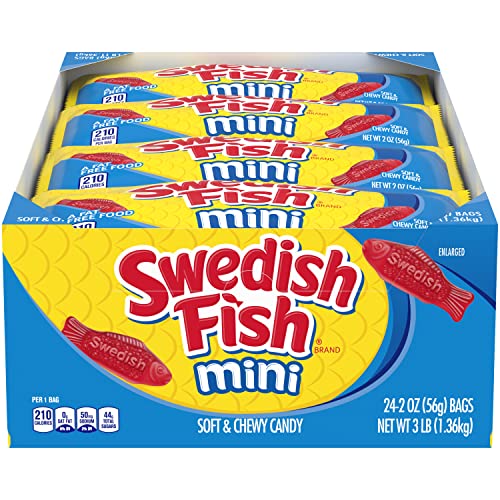 Swedish Fish Soft & Chewy Candy, 2-Ounce Packages (Pack of 24) von SWEDISH FISH BAGS
