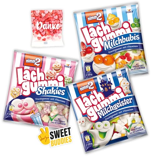 Milchbubis, Milchgeister, Shakies je 225g + Trolli Bären 10g + Sticker, Großpackung Snacks mit Vitaminen & Milch, Süßigkeiten Mix, lustige Naschbox, Gummibärchen, Lachgummi Yogurt, Süsichkeiten Milchbubis, Milchgeister, Shakies je 225g + Trolli Bären 10g + Sticker, Großpackung Snacks mit Vitaminen & Milch, Süßigkeiten Mix, lustige Naschbox, Gummibärchen, Lachgummi Yogurt, Süsichkeiten von SWEET BUDDIES