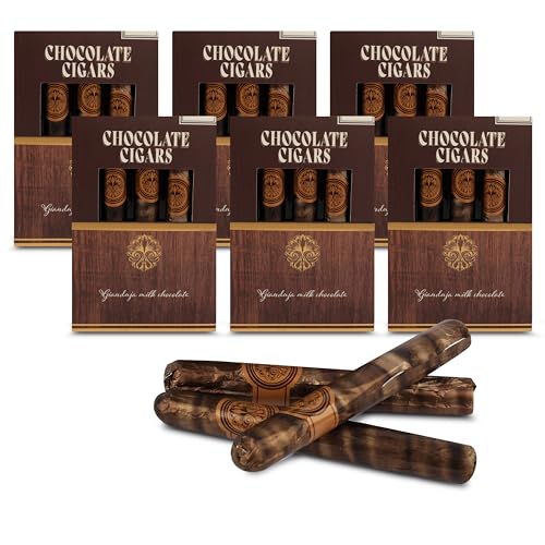 Schokoladenzigarren 6x 3er Pack - Gianduja-Haselnuss-Milchschokolade mit Vanille | Edle Schokoladen-Zigarren für Männer, perfektes Mitbringsel für Geburtstag, Hochzeiten, Feiern und Adventskalender Schokoladenzigarren 6x 3er Pack - Gianduja-Haselnuss-Milchschokolade mit Vanille | Edle Schokoladen-Zigarren für Männer, perfektes Mitbringsel für Geburtstag, Hochzeiten, Feiern und Adventskalender von SWEET BUDDIES