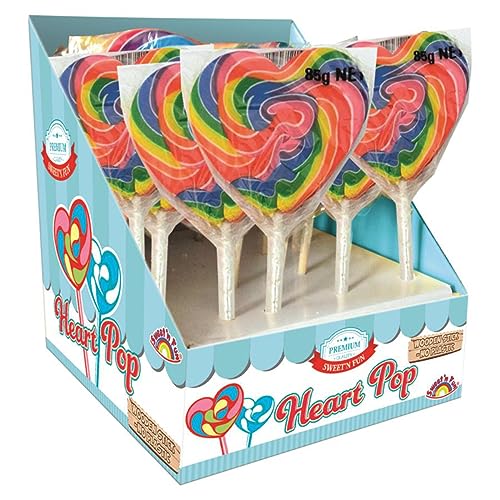 Lollypops Heart Pop Lolly 22x80g von SWEET´N FUN