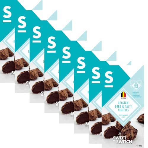 SWEET-SWITCH® Belgian Dark & Salty Truffles - 8 x 150g - zuckerreduziert - glutenfrei