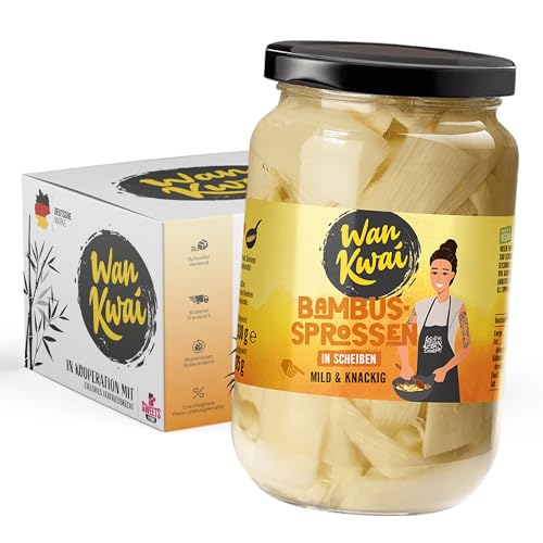 Bambussprossen in Scheiben Vegan - 175g Abtropfgewicht | Mild & Knackig für Asiatische Köstlichkeiten von SWEETS´N FOOD