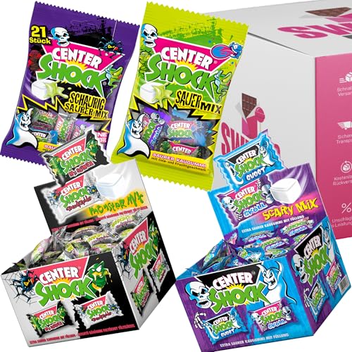 Center Shock Halloween Mix – Sour Mix, Schaurig Sauer Mix, Monster Mix Box & Scary Mix – Das ultimative Halloween-Sauer-Kaugummi-Paket! Center Shock Halloween Mix – Sour Mix, Schaurig Sauer Mix, Monster Mix Box & Scary Mix – Das ultimative Halloween-Sauer-Kaugummi-Paket! von SWEETS´N FOOD