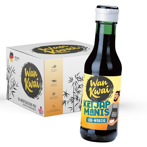 Wan Kwai Ketjap Manis Sauce 125ml | Vegan | Süß und herzhaft | Perfekt zum Marinieren und Würzen von SWEETS´N FOOD