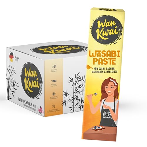 Wan Kwai Wasabi Paste für Sushi – Scharfer Geschmack | 50g Packung von SWEETS´N FOOD