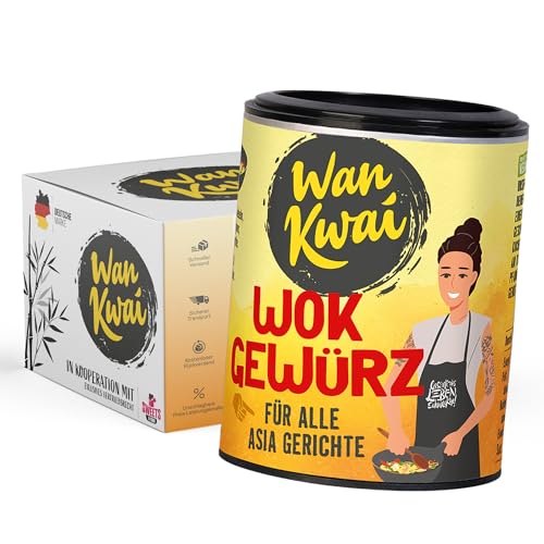 Wan Kwai Wok Gewürz 50g | Frischer und würziger Geschmack für alle Asia-Gerichte | Meersalz, Karotten, Zwiebeln, Ingwer und mehr Wan Kwai Wok Gewürz 50g | Frischer und würziger Geschmack für alle Asia-Gerichte | Meersalz, Karotten, Zwiebeln, Ingwer und mehr von SWEETS´N FOOD