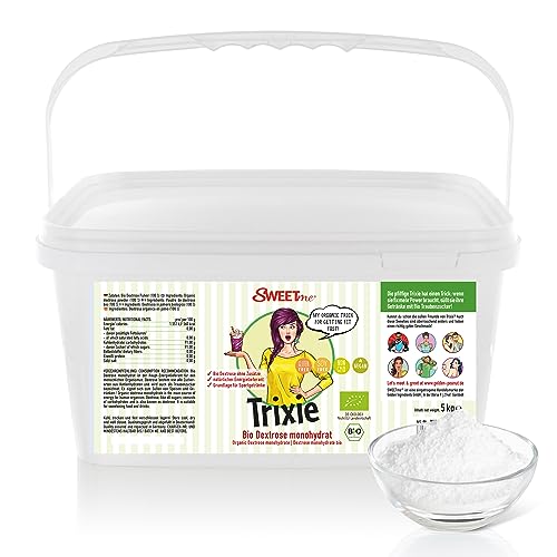 SWEETme® Trixie Bio Dextrose 5 kg Traubenzucker monohydrat Pulver schnelle Energie vegan SWEETme® Trixie Bio Dextrose 5 kg Traubenzucker monohydrat Pulver schnelle Energie vegan von SWEETme