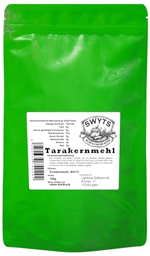 100g Tarakernmehl Bindemittel Geliermittel E417 - Zutaten und Zusatzstoffe von SWYTS - für einen besseren Erfolg in der Küche von SWYTS