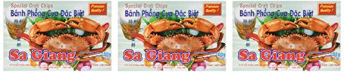 Garnelen-Chips mit Krebsgeschmack (3 x 200 g Boxen) von Sa Giang