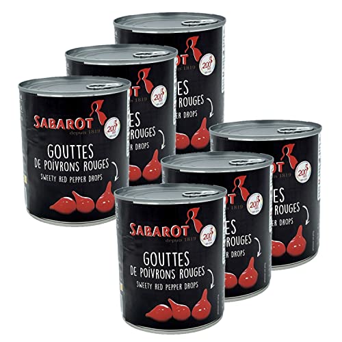 Set mit 6 Tropfen roter Pfeffer – Dose 850 ml Set mit 6 Tropfen roter Pfeffer – Dose 850 ml von Sabarot