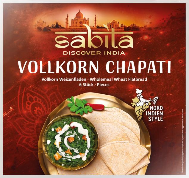 Sabita Chapati Vollkornfladen von Sabita