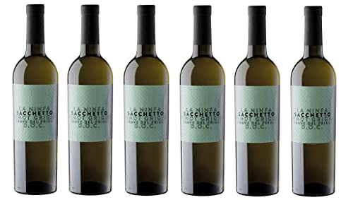 6x 0,75l - 2023er - Sacchetto - La Ninfa - Pinot Grigio - Grave del Friuli D.O.P. - Friaul - Italien - Weißwein trocken 6x 0,75l - 2023er - Sacchetto - La Ninfa - Pinot Grigio - Grave del Friuli D.O.P. - Friaul - Italien - Weißwein trocken von Sacchetto