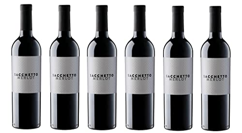 6x 0,75l - 2023er - Sacchetto - Merlot - Veneto I.G.P. - Italien - Rotwein trocken 6x 0,75l - 2023er - Sacchetto - Merlot - Veneto I.G.P. - Italien - Rotwein trocken von Sacchetto